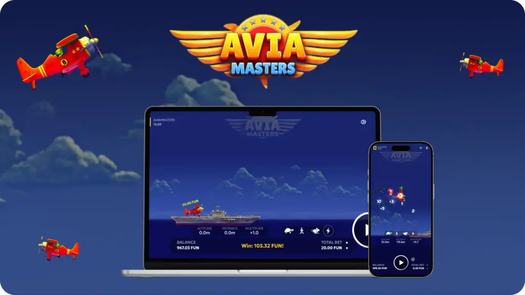 Aviamasters round flow showing multiplier increase and rocket hazard