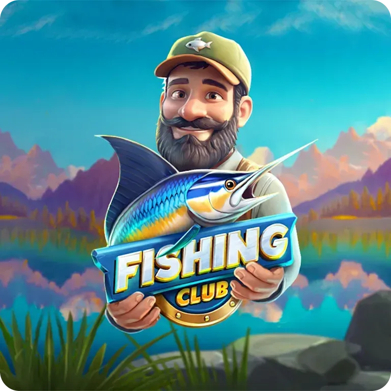 Fishing Club first-person fishing simulator by BGaming where players catch multiplier fish across five risk levels